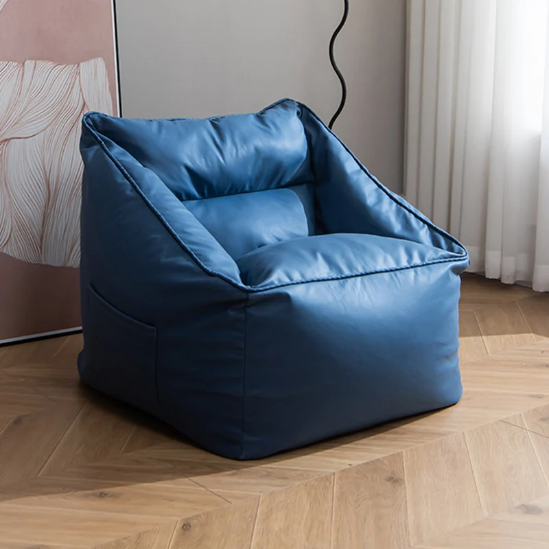 Modern Minimalist Square Synthetic Fabric EPS Accent Chair Backrest For Living Room