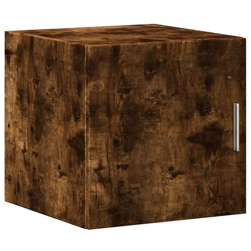 Armoire murale pratique gain de place salon chambre 40 x 42,5 x 40 cm en bois d'ingénierie chêne fumé 02_0049486