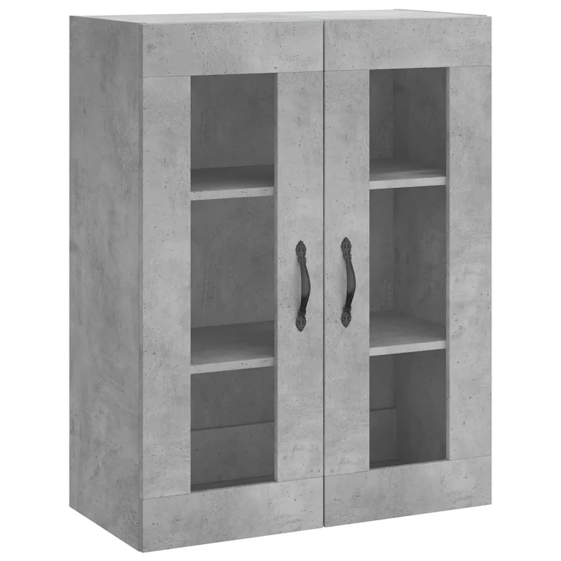 Armoire murale rangement design moderne 69,5 x 34 x 90 cm en bois d'ingénierie gris béton 02_0049296