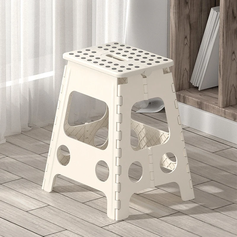 Contemporary Nordic PP Spot Foldable Portable Chair Backless Armless For Living Room