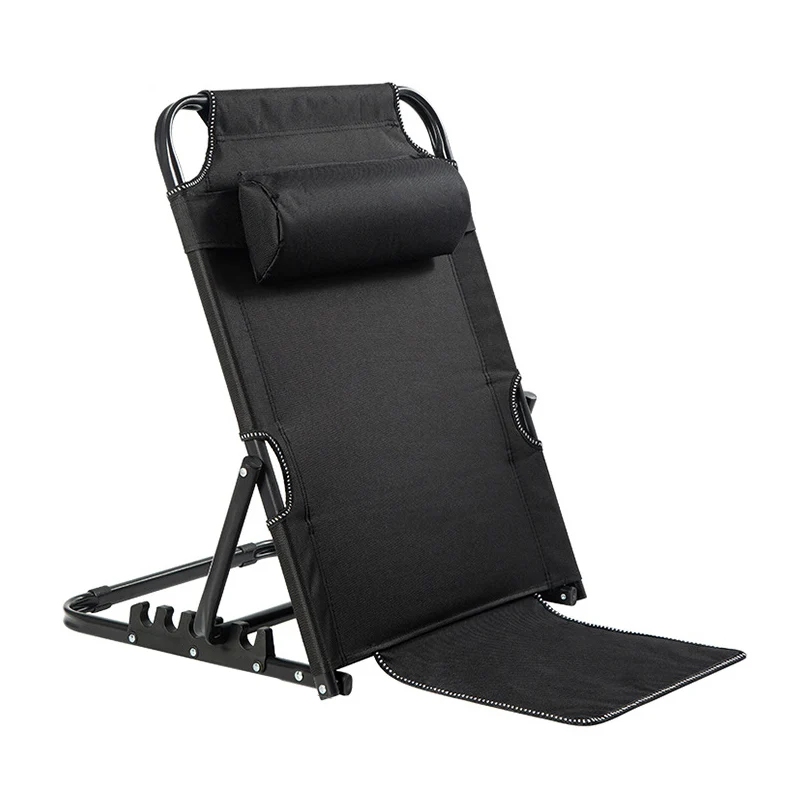 Modern Minimalist Oxford Fabric Textilene Fabric Iron Plastic Rectangular Back Chair With Adjustable Recline & Armrests For Living Room & Bedroom