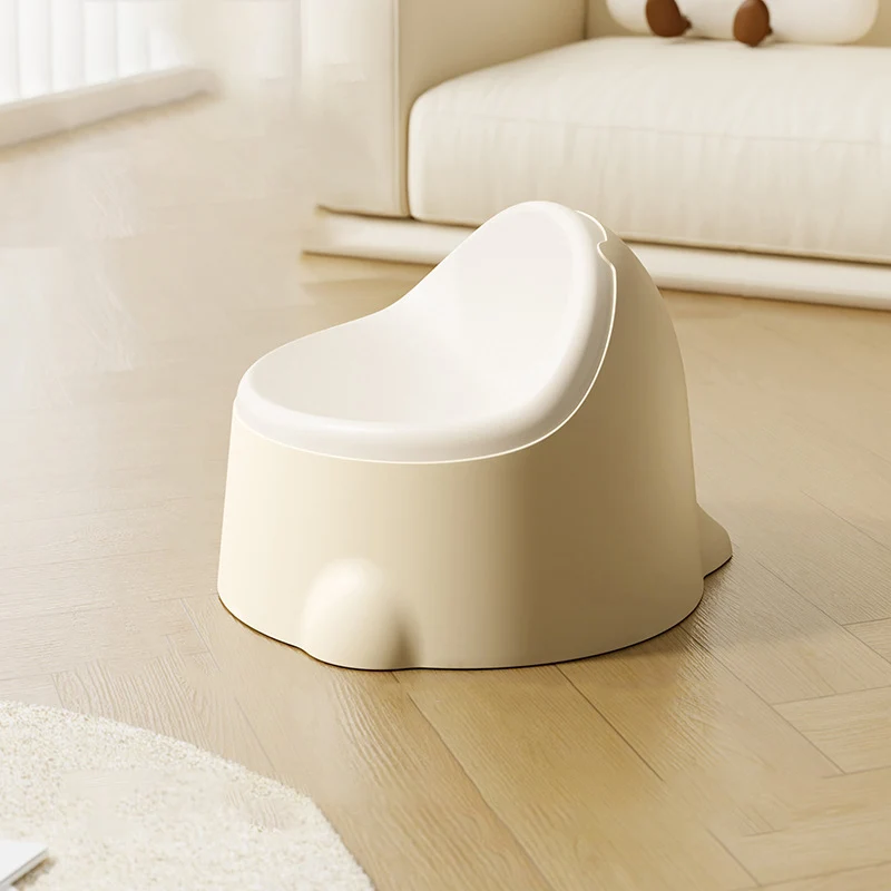 Contemporary Creative Dinosaur Shaped PP Plastic Kids Low Stool Backrest Armless For Hallway & Entryway
