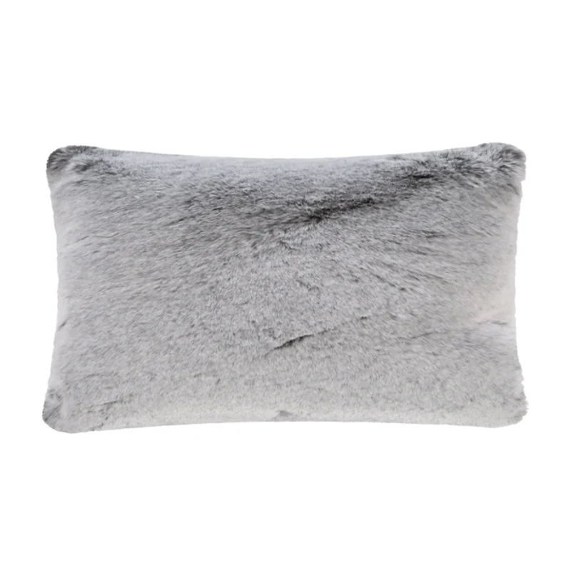 Housse de coussin Maison Prélonge - Fausse fourrure - 30 x 50cm - Coloris Glacier