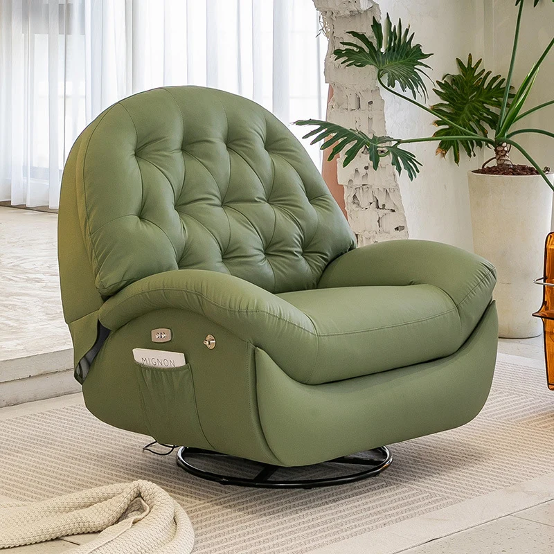 Contemporary Scandinavian Tufted Faux Leather Upholstered Carbon Steel Pine Wood Accent Chair Backrest For Living Room