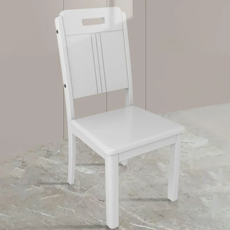 Modern Simplicity Rectangular Back Particle Board Solid Wood Dining Chair Backrest For Dining Room