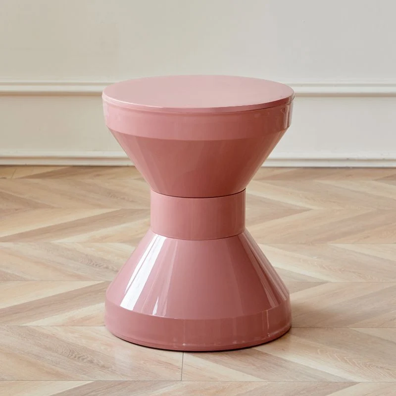 Contemporary Nordic Cream Colorful Round Cone Oval PP Plastic Chair For Living Room