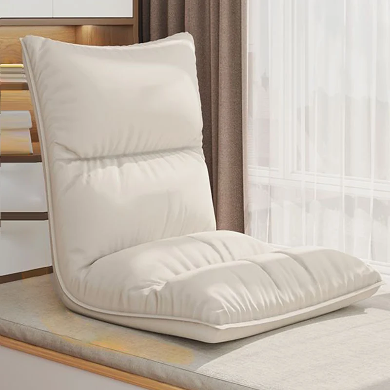 Modern Simplicity Synthetic Fabric Artificial Leather Sponge Cotton Rectangular Adjustable Back Chair Armrest For Bedroom