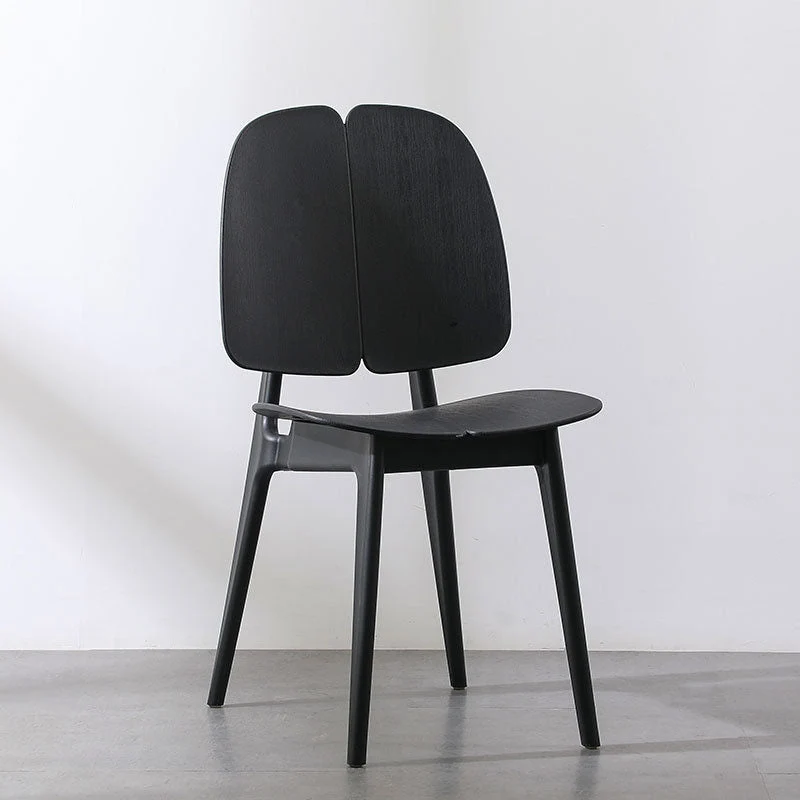 Contemporary Scandinavian Plastic Square Dining Chair Backrest For Dining Room