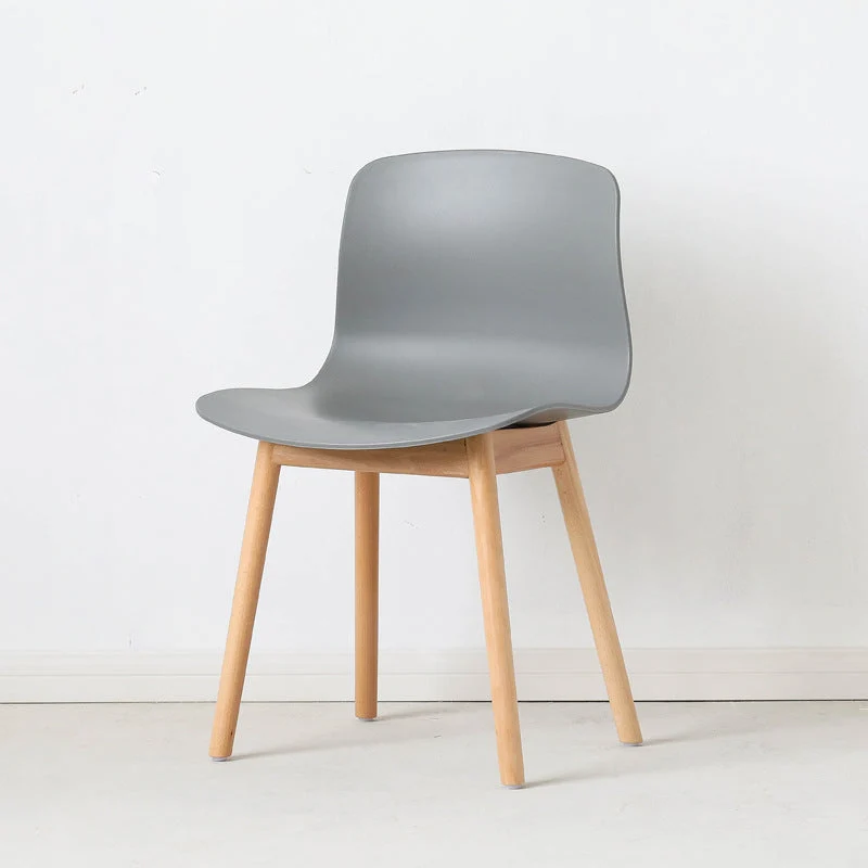 Contemporary Nordic Curved Square PVC Iron Dining Chair Backrest For Dining Room