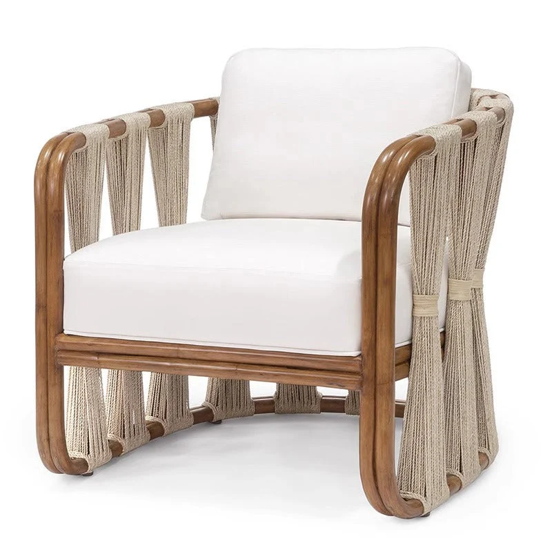 Contemporary Scandinavian Square Aluminum Alloy Woven Rope Fabric Chair Backrest Armrest For Living Room
