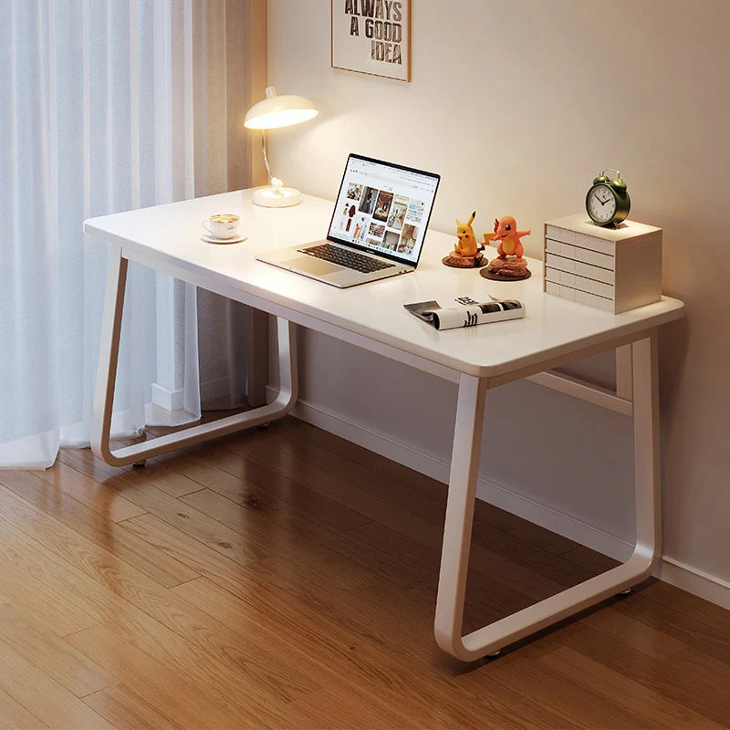 Modern Minimalist Rectangular MDF Iron Desk For Home Office