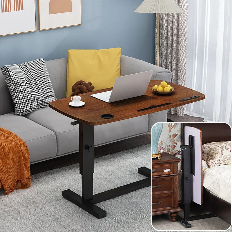Modern Minimalist Rectangular Eco-Friendly Engineered Wood Carbon Steel End Table Foldable For Living Room