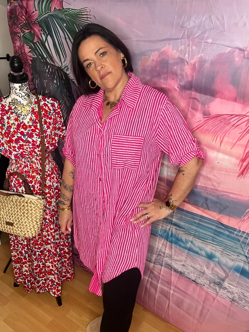 Chemise/robe rayée