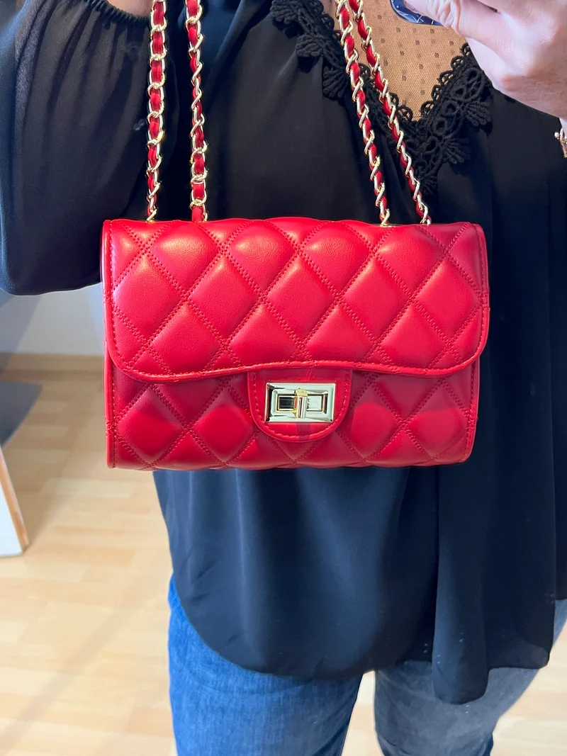 Sac bandoulière rouge
