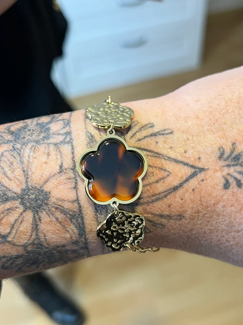 Bracelet Dleur doré