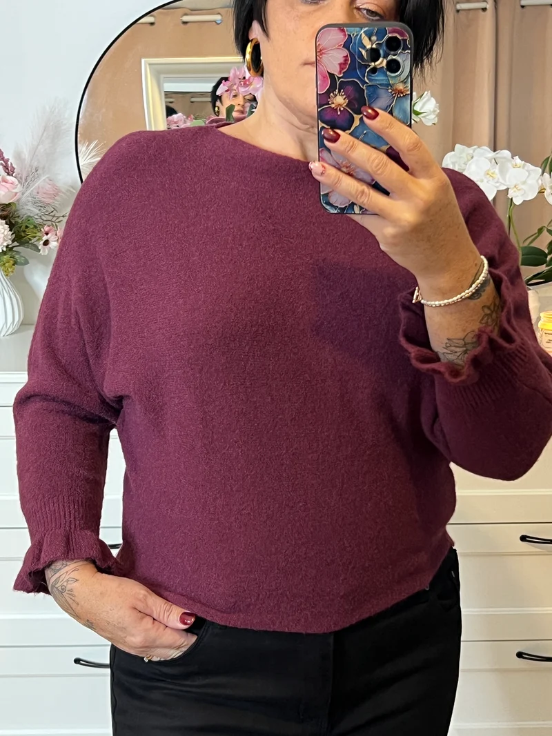 Pull manche chauve-souris