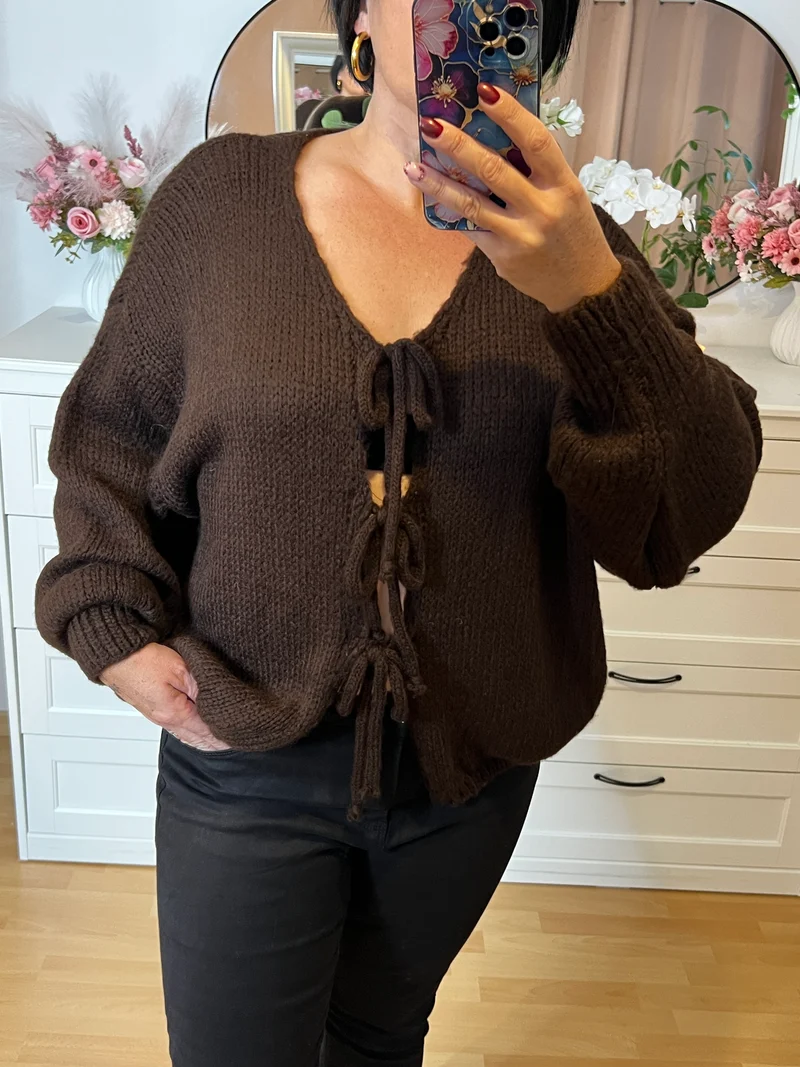 Gilet en maille oversize