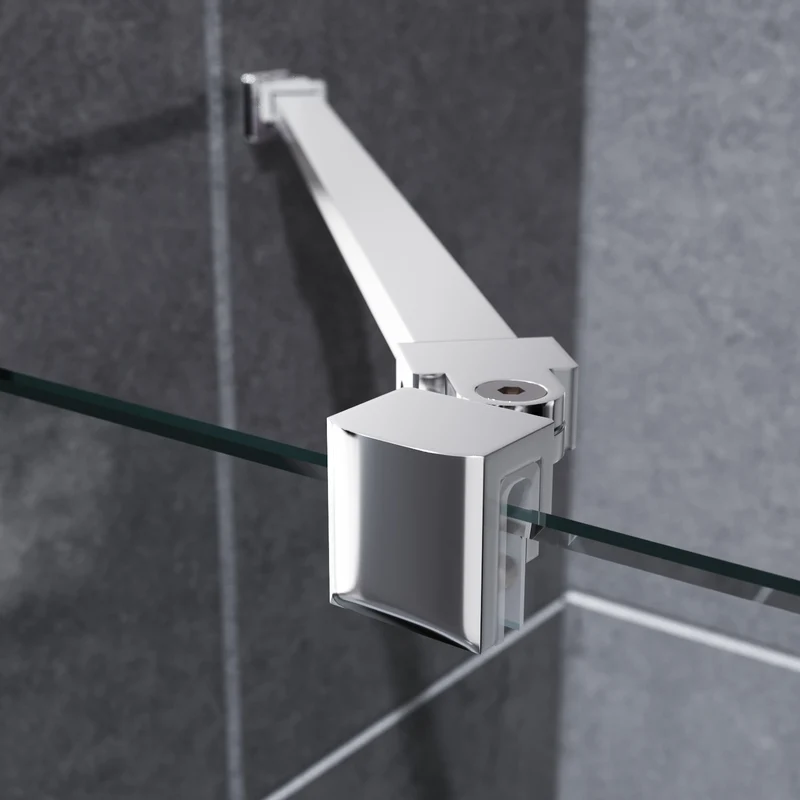 SIRHONA Porte de Douche Barre de Stabilisation en Acier Inoxydable 1000 mm