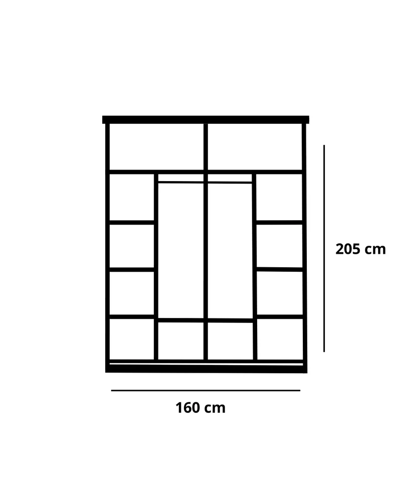 Armoire Dressing Rilona Beige