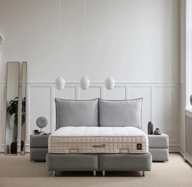 Lit Coffre MALIA GRIS FONCÉ - Velours