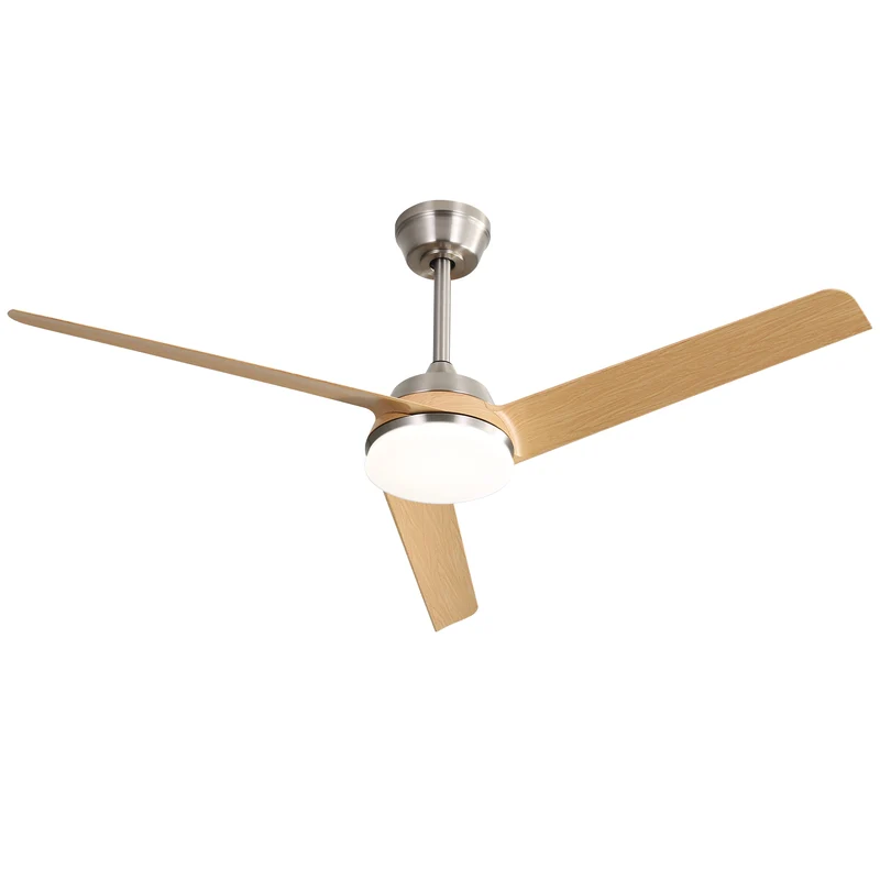Ventilateur de plafond 132 cm LED 22W avec télécommande, 3 pales ABS réversible LAMP PLUS