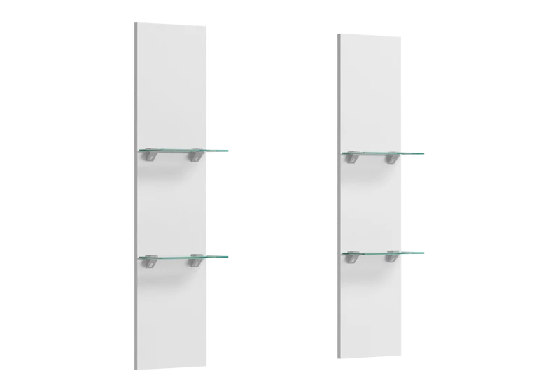 Étagère murale verre blanc laqué – Treviso