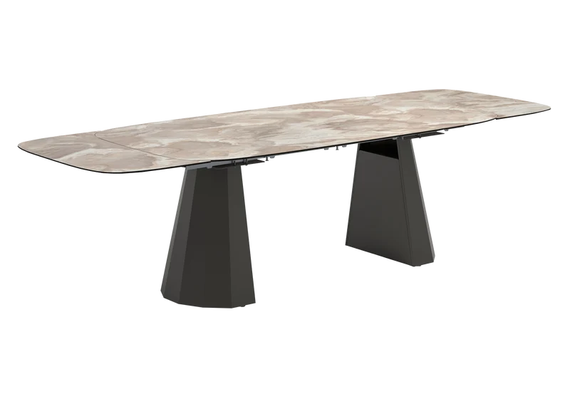 Table à manger extensible marbre design – Dune