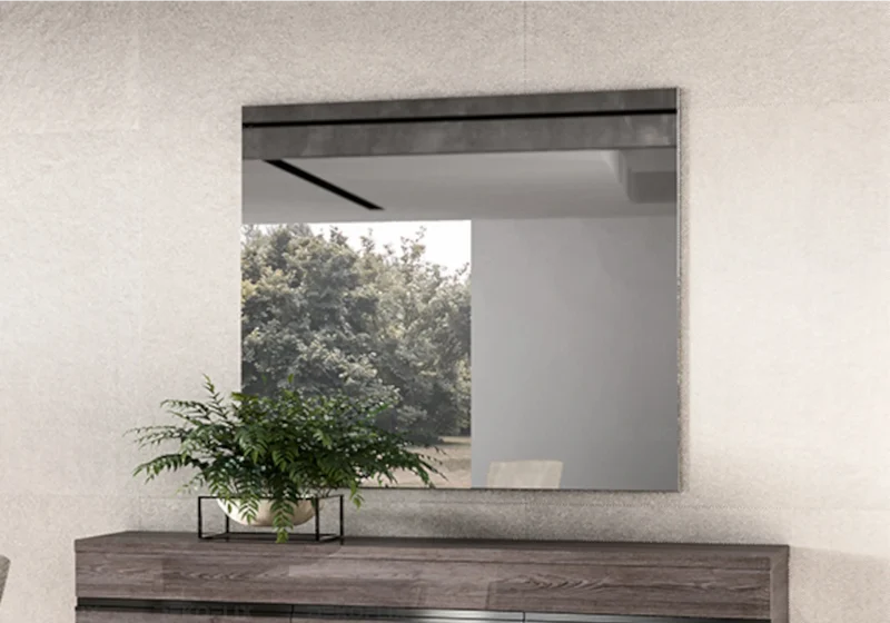 Miroir mural cadre finition orme design - Viola