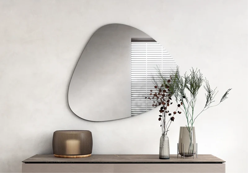 Miroir mural rectangulaire ou asymétrique corde - Silvia
