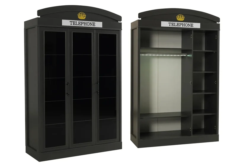 Ensemble de chambre pour jeune gris LONDON