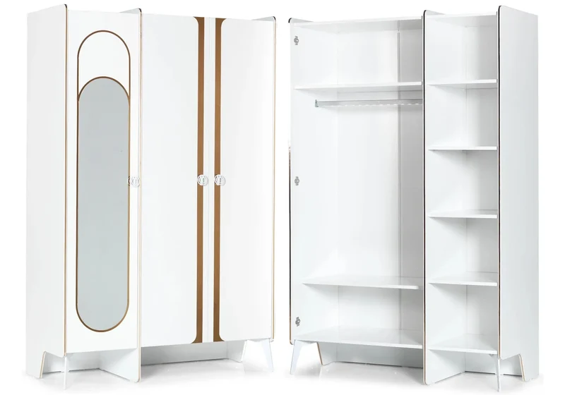 Ensemble chambre jeune métal doré ELEGANT