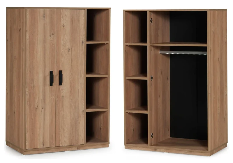 Chambre jeune modulaire et moderne chêne SMART