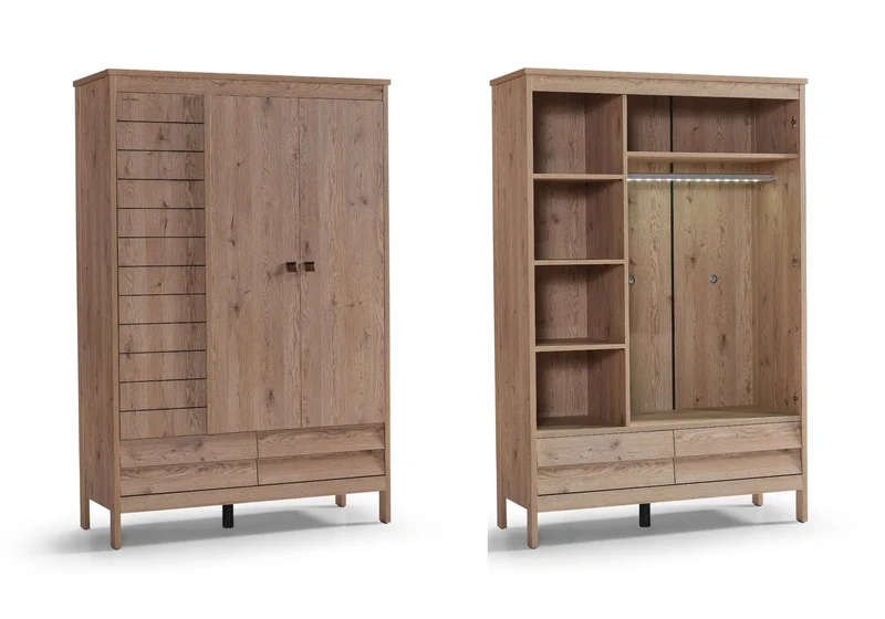 Ensemble de chambre jeune moderne taupe PETRA