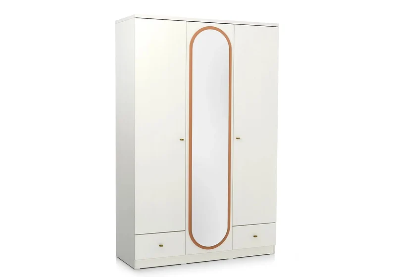 Ensemble de chambre jeune moderne orange LORENA