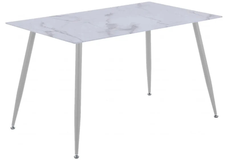 Table à manger marbre blanc - Arya