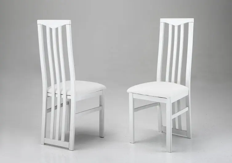 Chaises blanche ROMA (lot de 2)