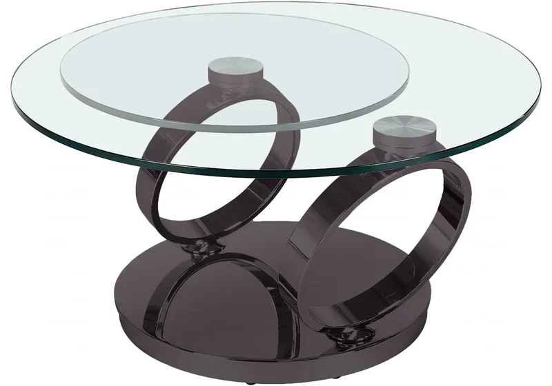 Table basse articulée en verre - Vario
