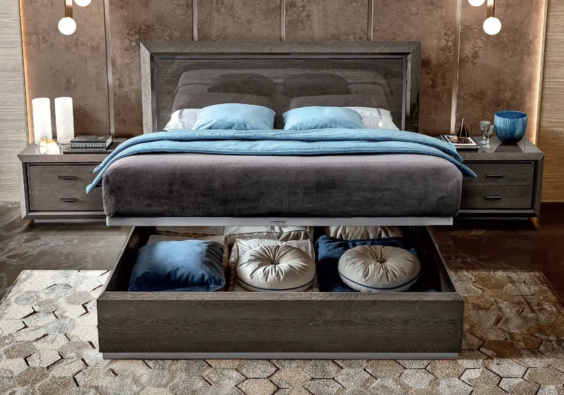 Chambre complète bouleau argenté PURA