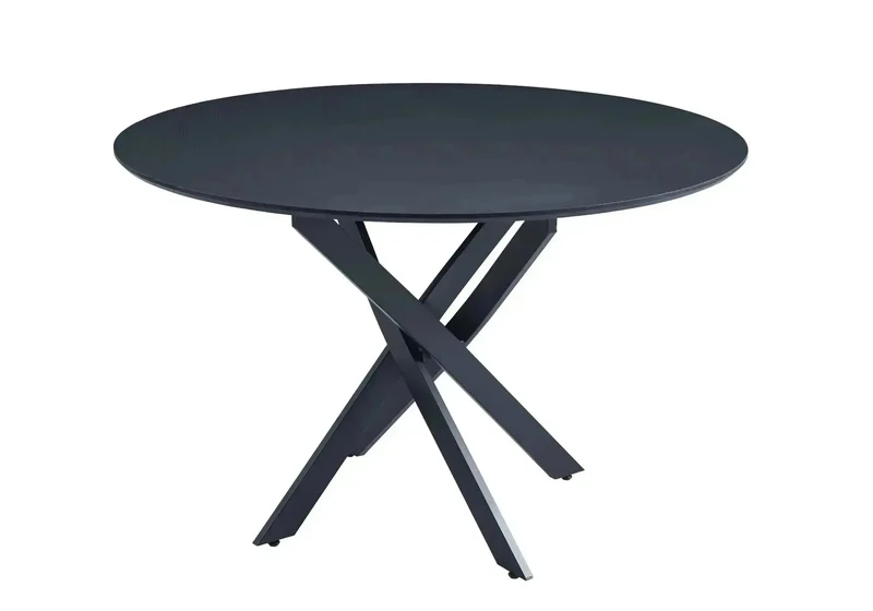 Table ronde noire bois noir - Joy