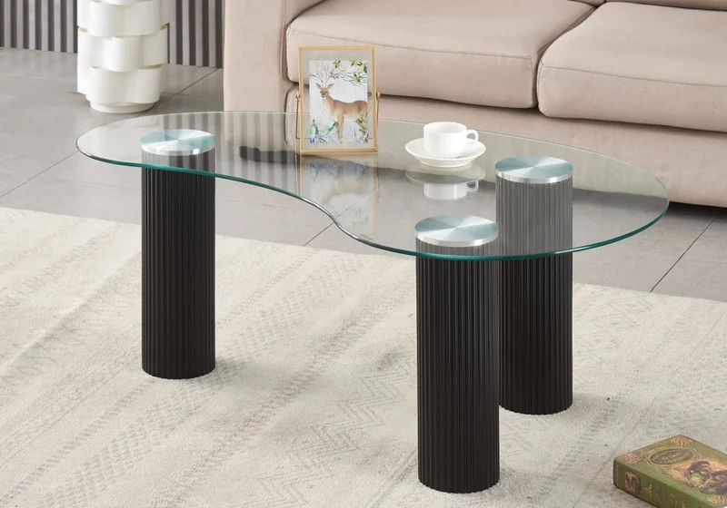 Table basse en verre trempé - Piato