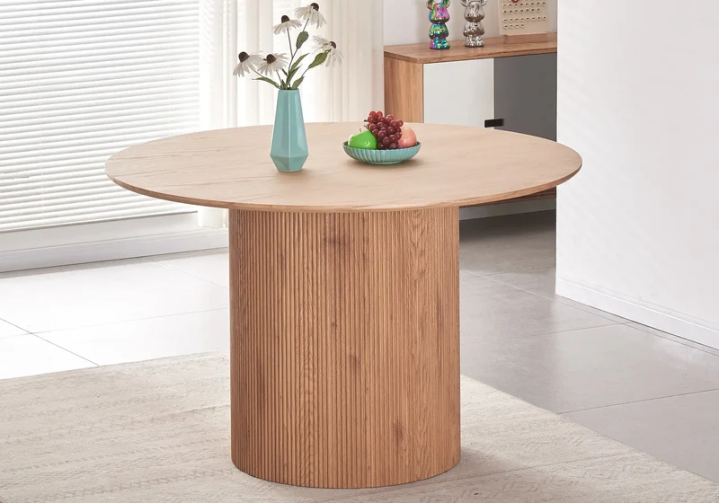 Table à manger ronde chêne - Piato