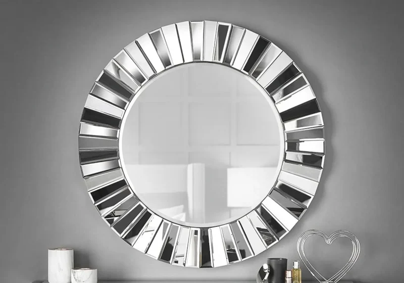 Miroir mural rond design - Eda