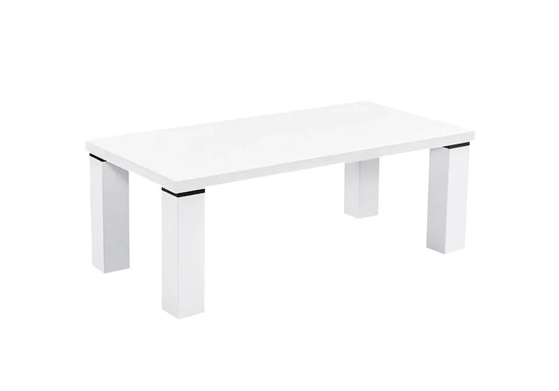 Table basse laqué blanc - Ugo