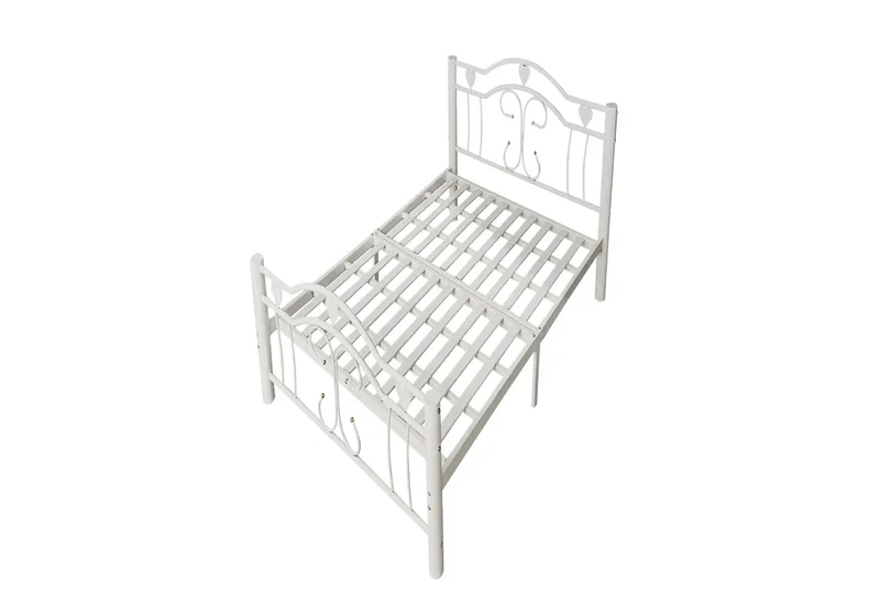 Lit simple métal blanc - Glam