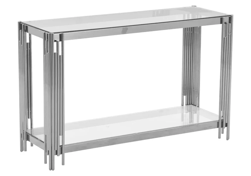 Console argentée verre - Eve