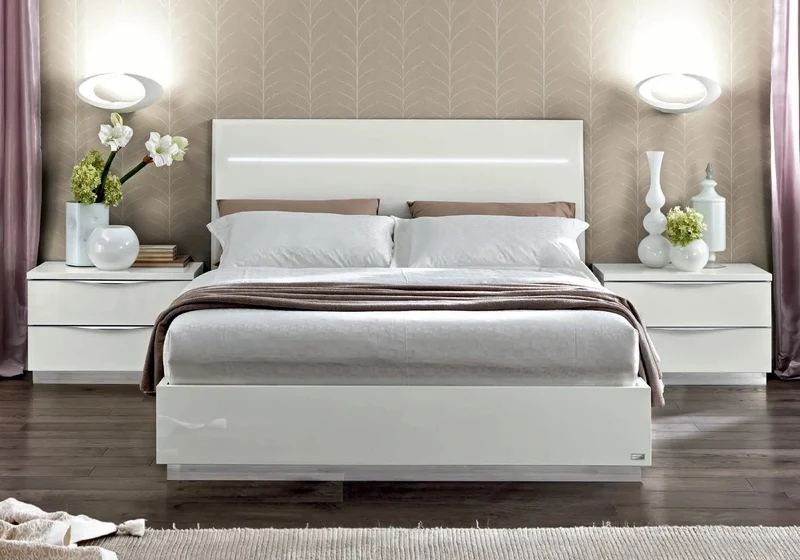 Chambre complète modern blanc MELY