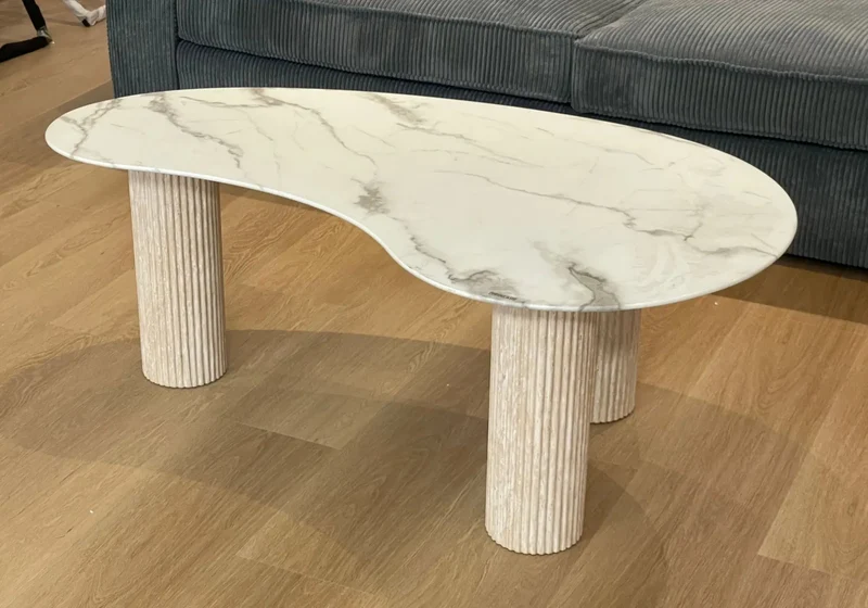 Table basse marbre beige - Piato