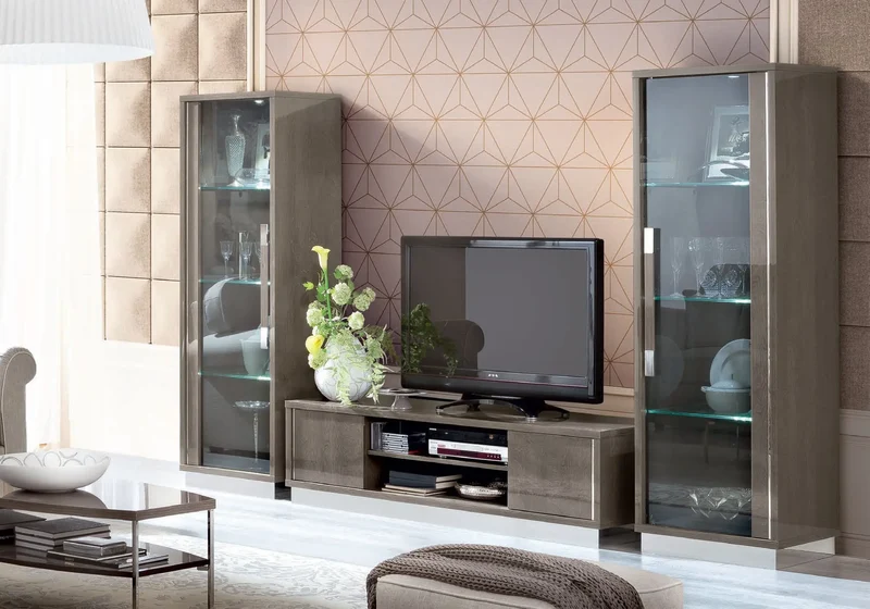 Ensemble meuble TV bouleau NARA