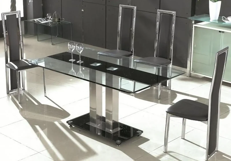 Table manger 6 chaises chromé - Tam