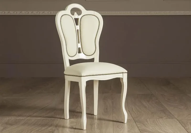 Chaises laqué beige GRETA (Lot de 2)